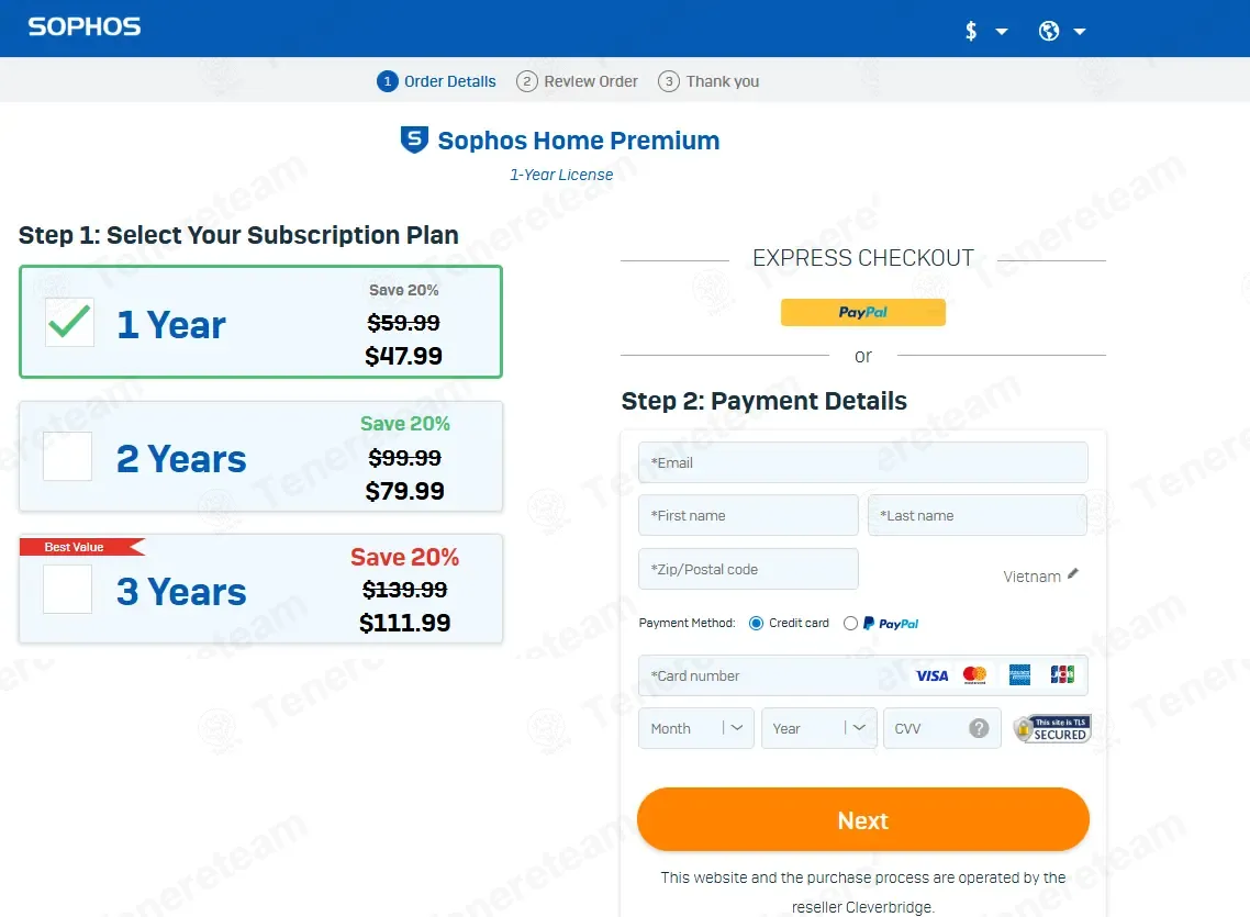 Sophos Home coupon code: 20% off with 20OFFSHP. Tested and valid as 4 months ago.