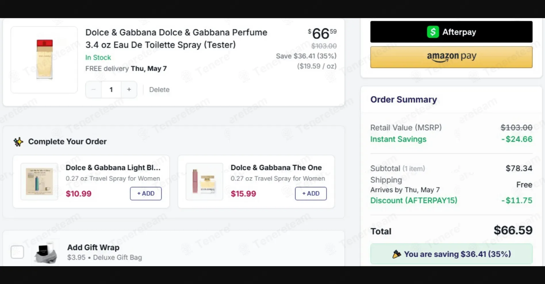 FragranceX coupon code: Sale off with AFTERPAY15. Tested and valid as 1 week ago.