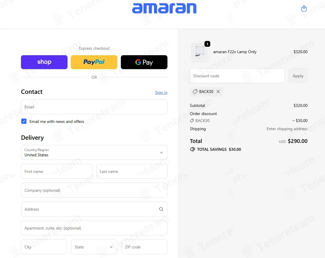 Amarancreators coupon code: $30 off with BACK30. Tested and valid as 1 month ago.