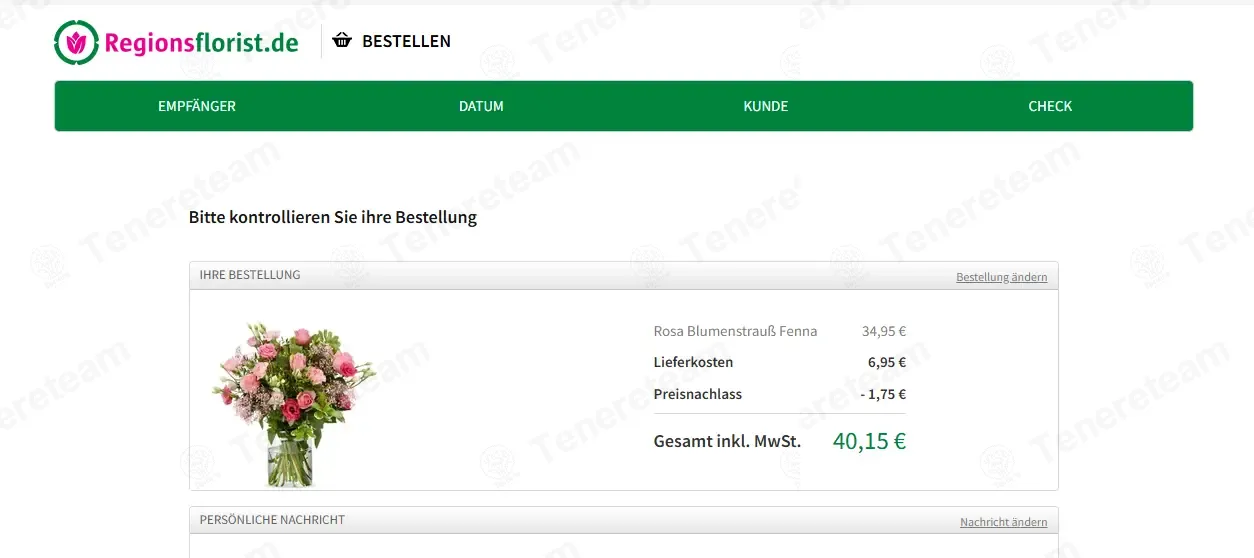 Regions Florist DE coupon code: 5% off with 197610RBDE. Tested and valid as 1 month ago.