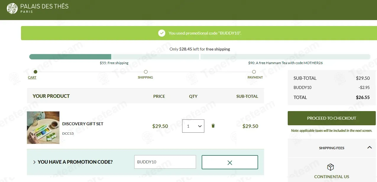 Palaisdesthes USA coupon code: 10% off with BUDDY10. Tested and valid as 1 month ago.