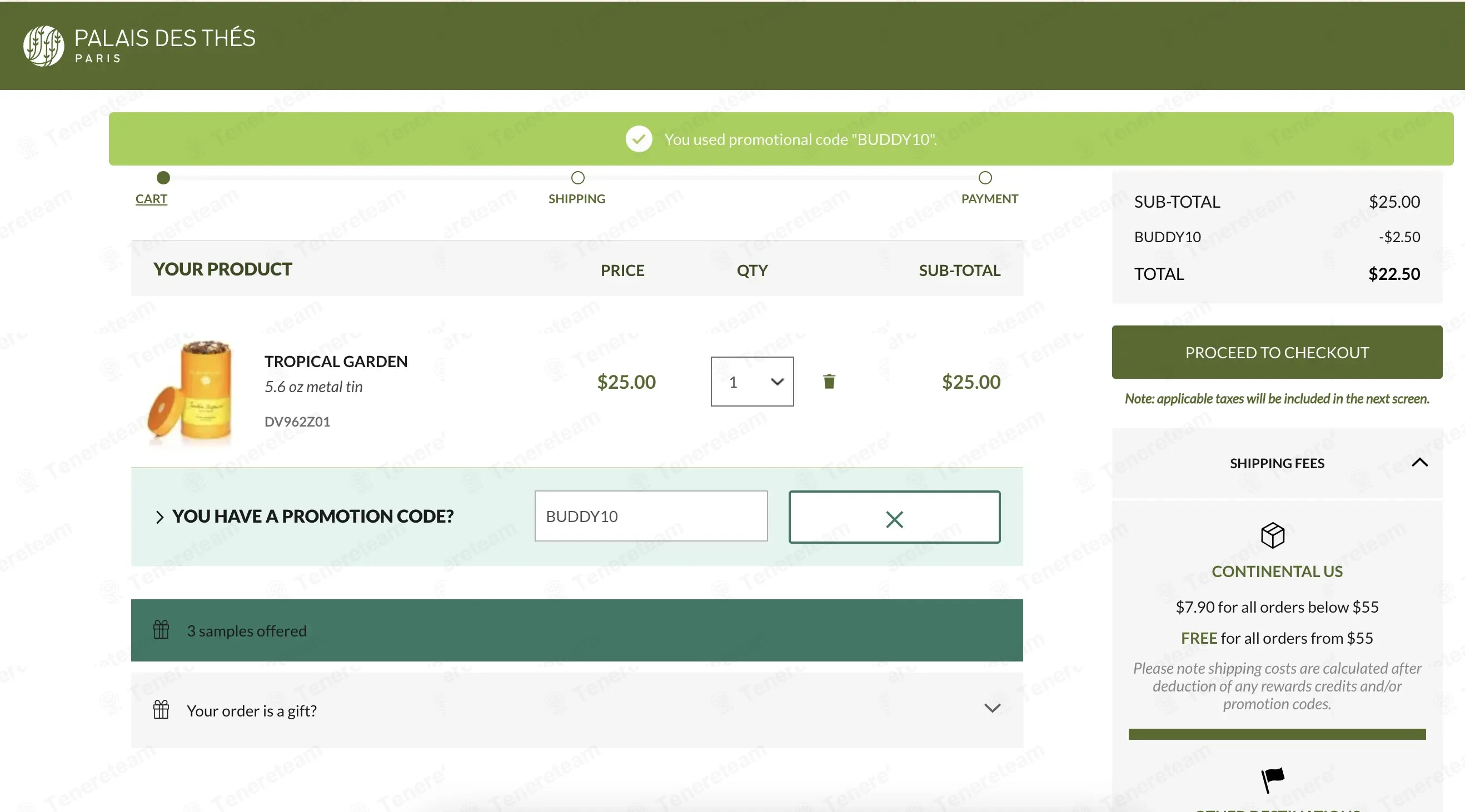 Palaisdesthes USA coupon code: 10% off with BUDDY10. Tested and valid as 1 month ago.