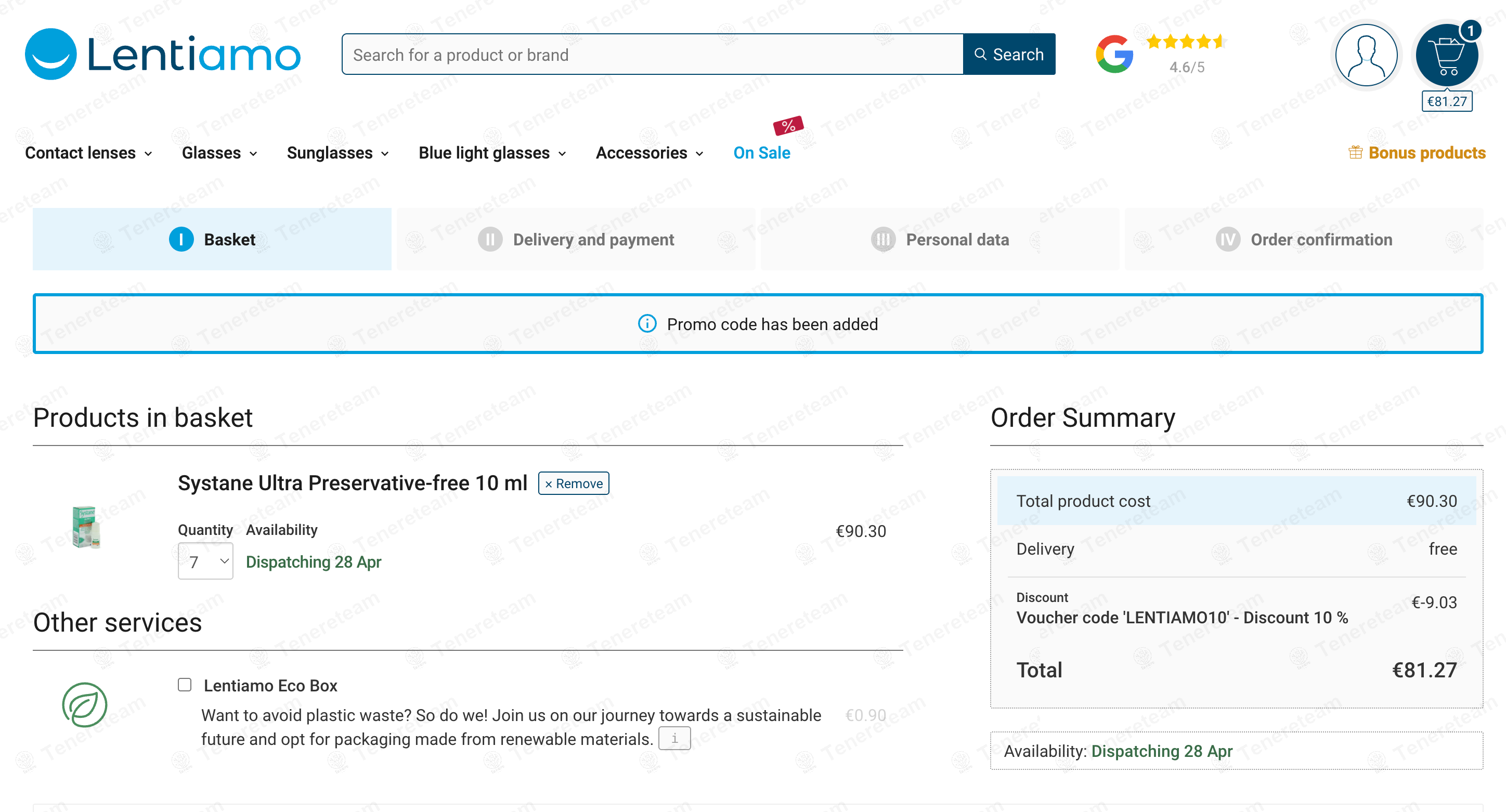 Lentiamo IE coupon code: 10% off with LENTIAMO10. Tested and valid as 1 year ago.