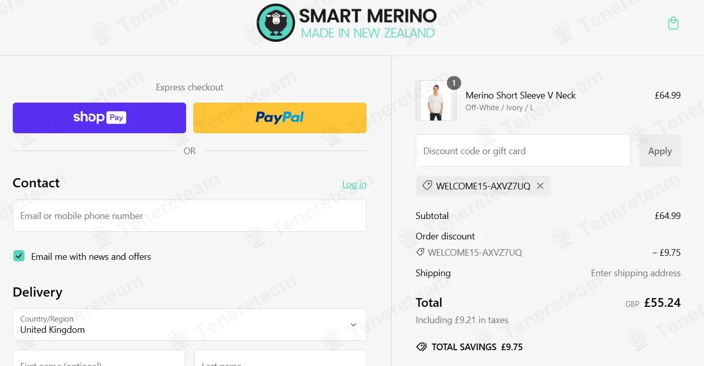 Smart Merino UK coupon code: 15% off with WELCOME15-AXVZ7UQ. Tested and valid as 1 year ago.