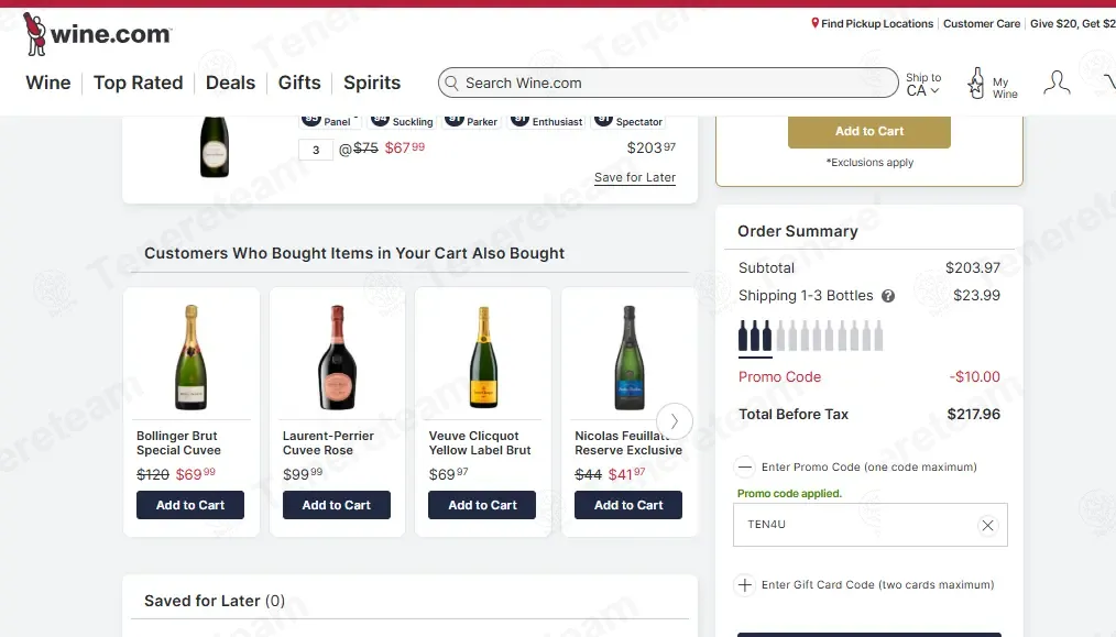 Wine.com apply coupon code