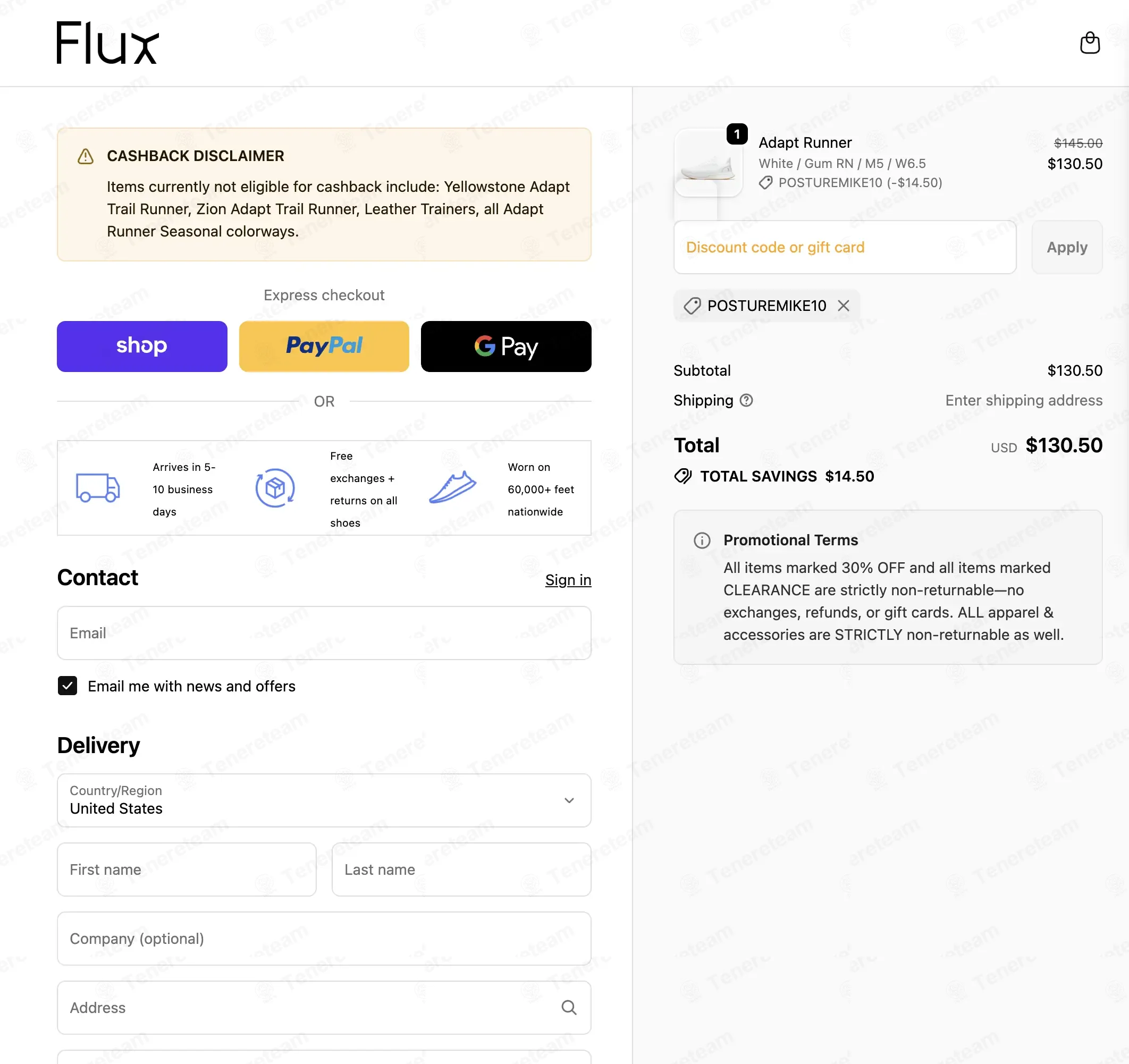 Flux Footwear coupon code: 10% off with POSTUREMIKE10. Tested and valid as 2 weeks ago.