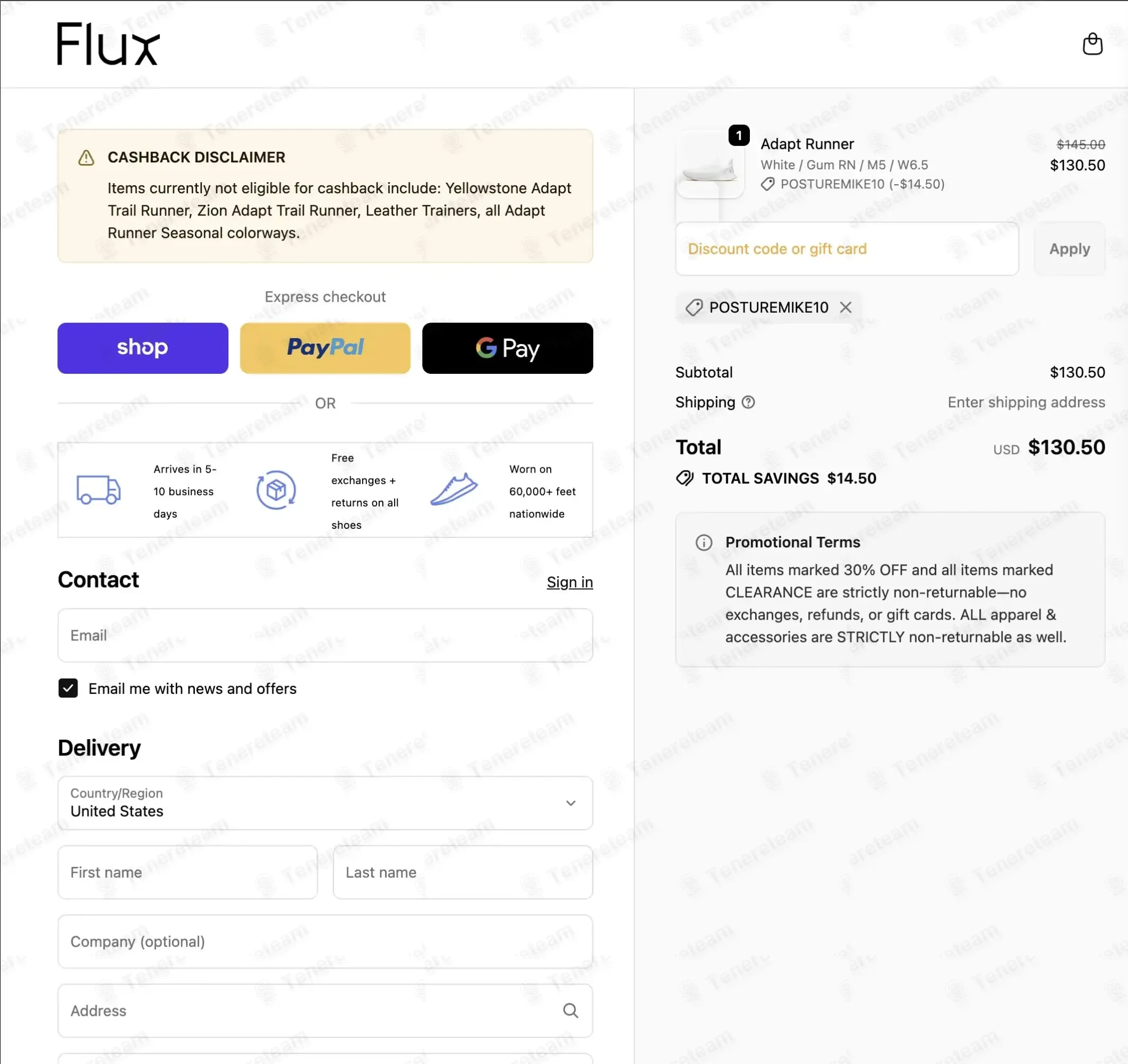 Flux Footwear coupon code: 10% off with POSTUREMIKE10. Tested and valid as 2 weeks ago.