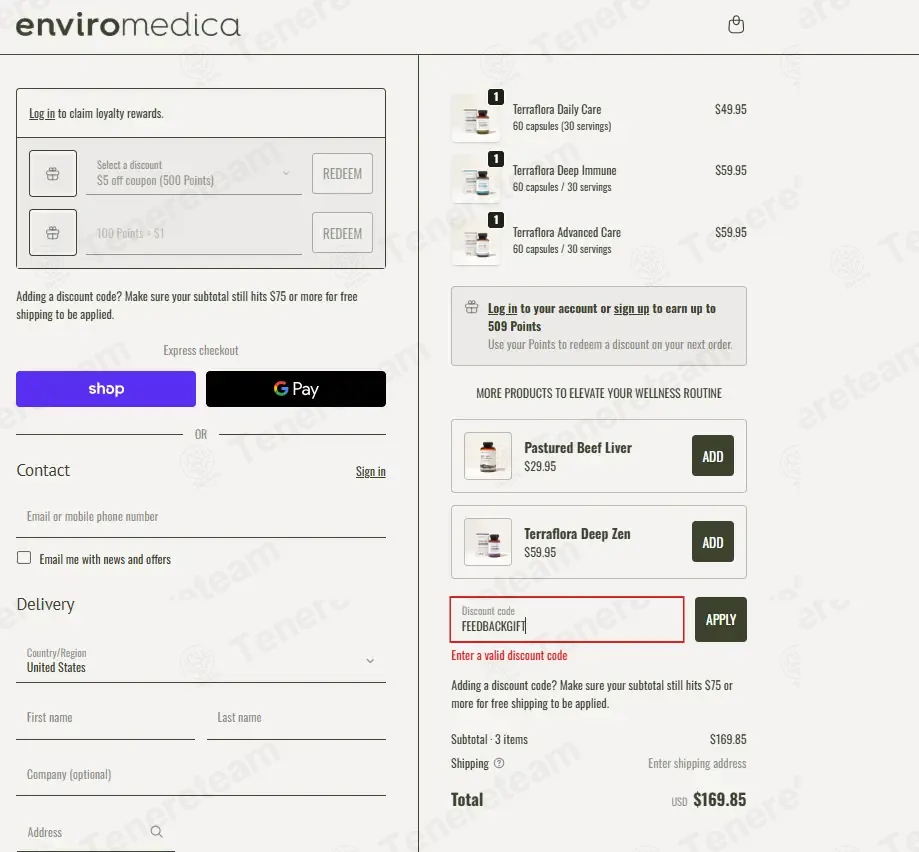Enviromedica coupon code: 30% off with FEEDBACKGIFT. Tested and valid as 3 months ago.