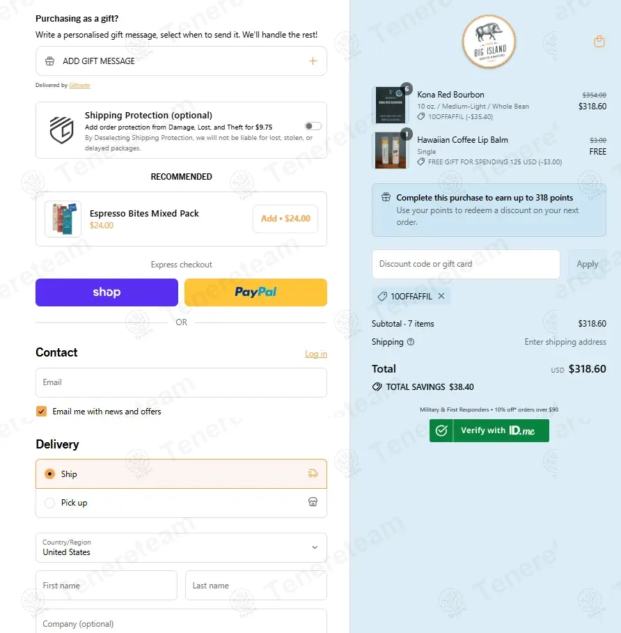 Big Island Coffee Roasters coupon code: 10% off with 10OFFAFFIL. Tested and valid as 11 months ago.