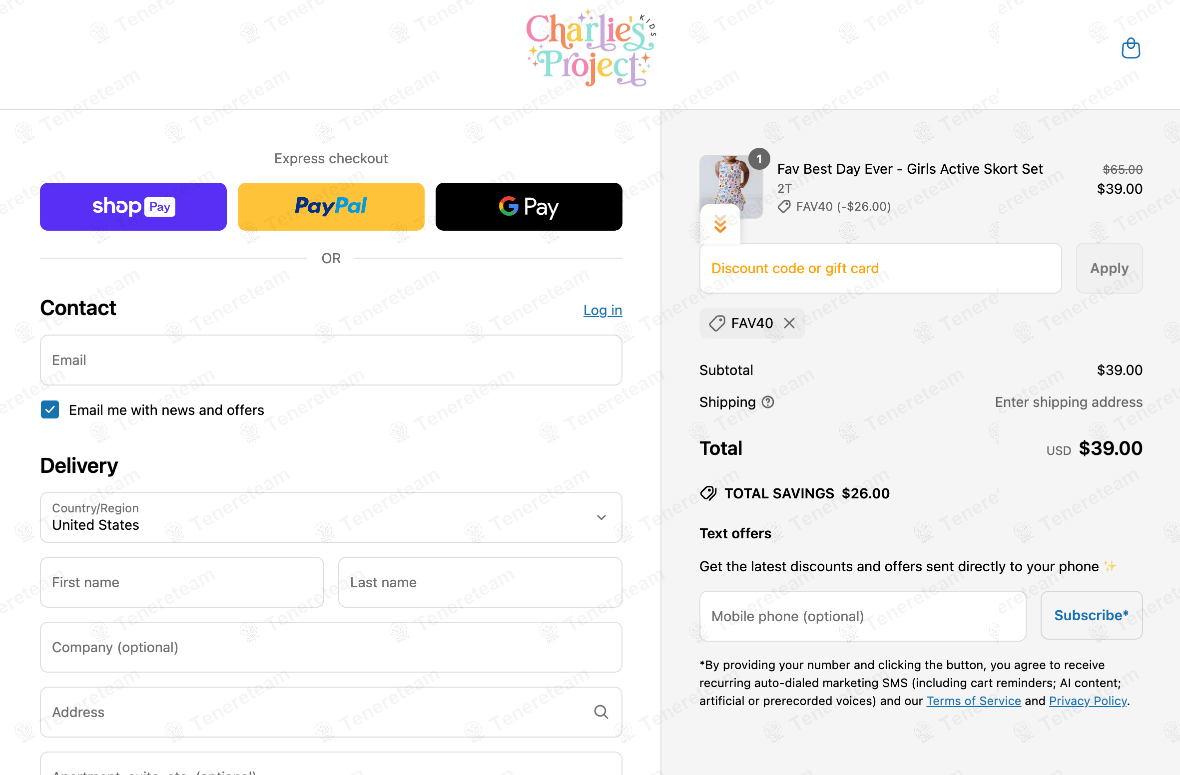 Charlies Project coupon code: 40% off with FAV40. Tested and valid as 11 months ago.