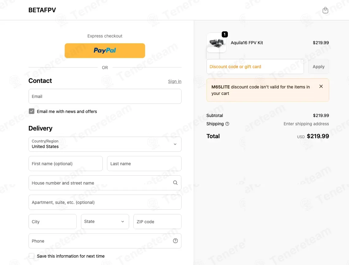 Betafpv apply coupon code