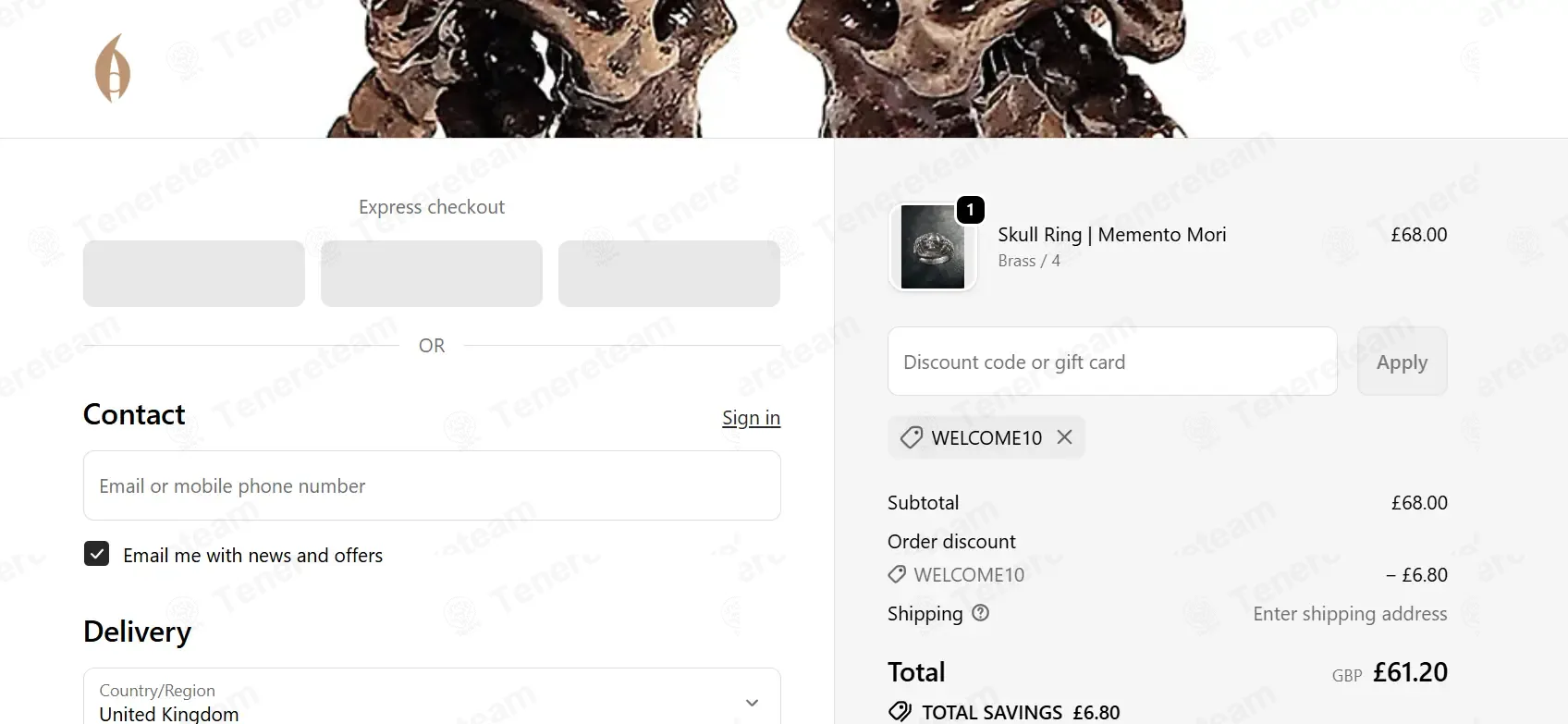 Alte Jewellers coupon code: 10% off with WELCOME10. Tested and valid as 3 months ago.