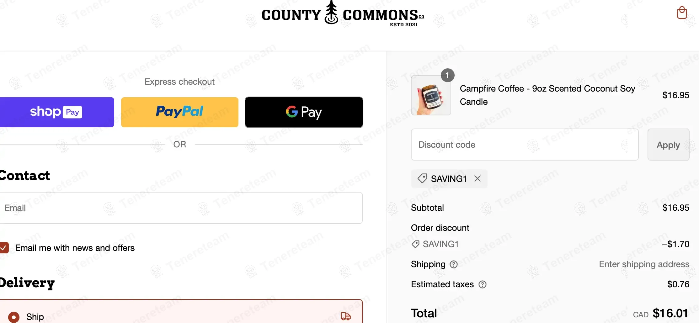 County Commons Co. coupon code: 10% off with SAVING1. Tested and valid as 1 year ago.