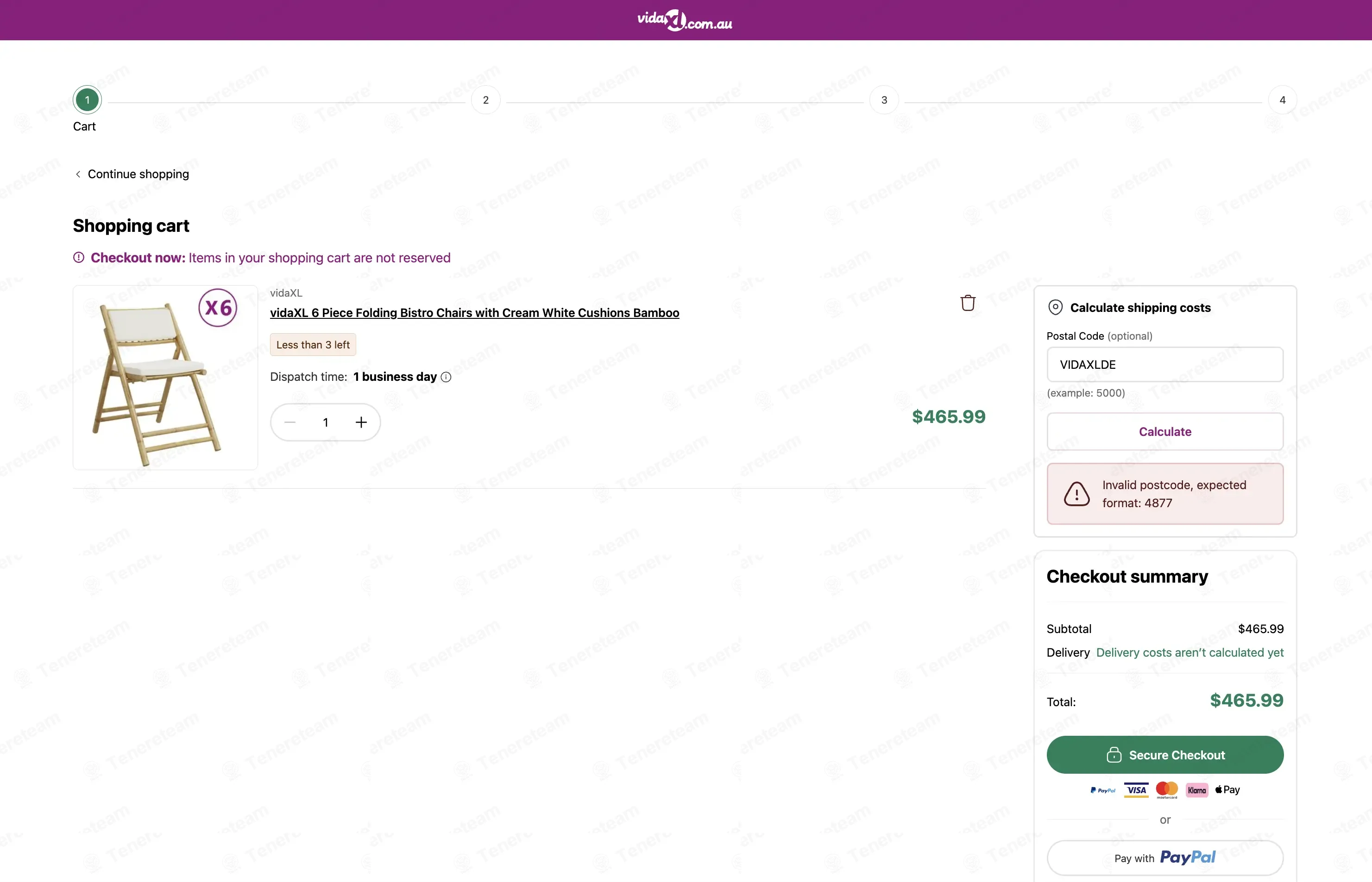 VidaXL AU coupon code: $20 off with VIDAXLDE. Tested and valid as 1 month ago.