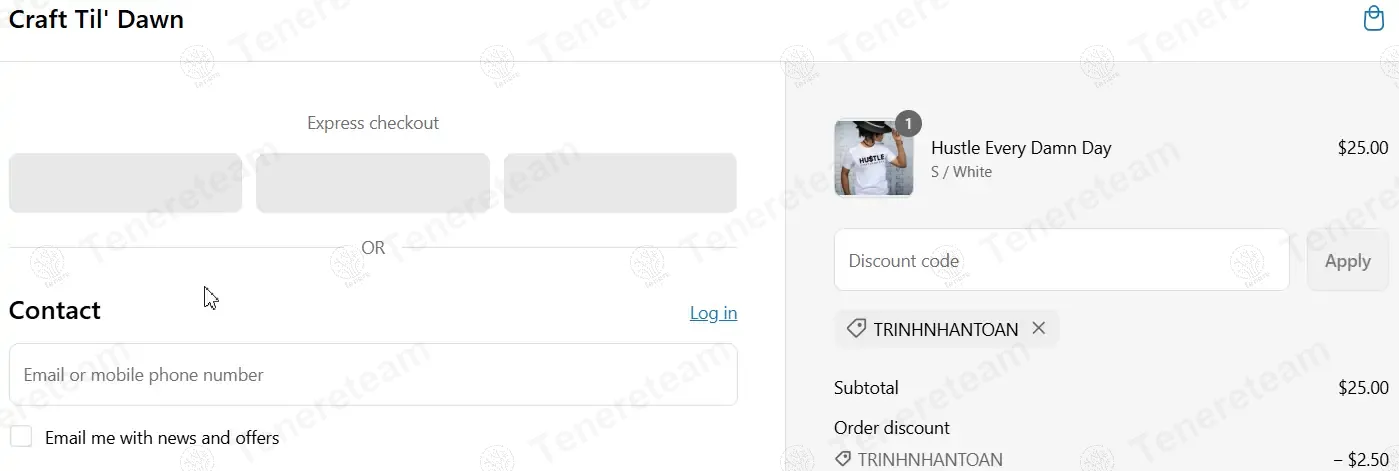 Craft Til Dawn coupon code: $10 off with TRINHNHANTOAN. Tested and valid as 1 year ago.