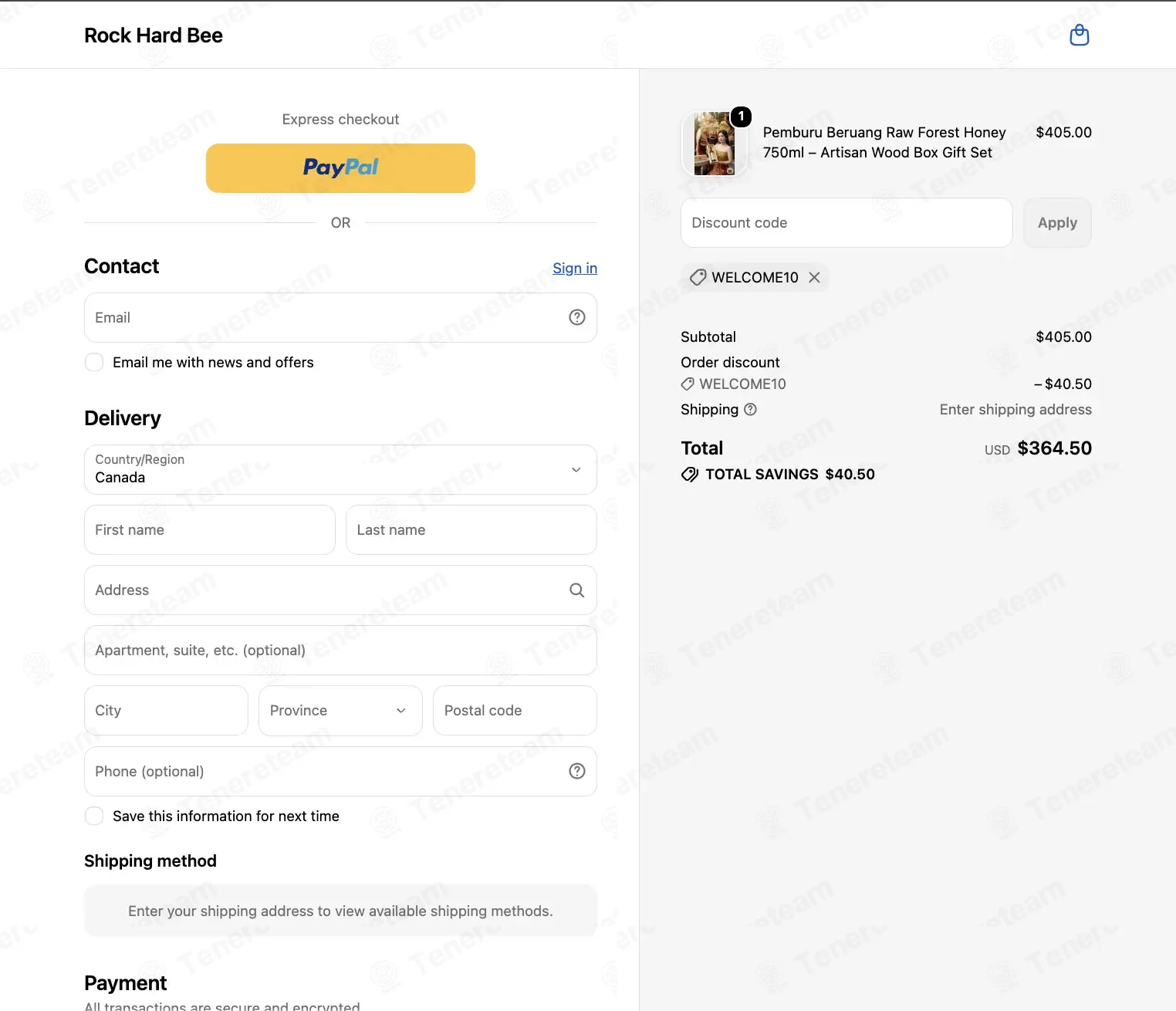 Rock Hard Bee apply coupon code