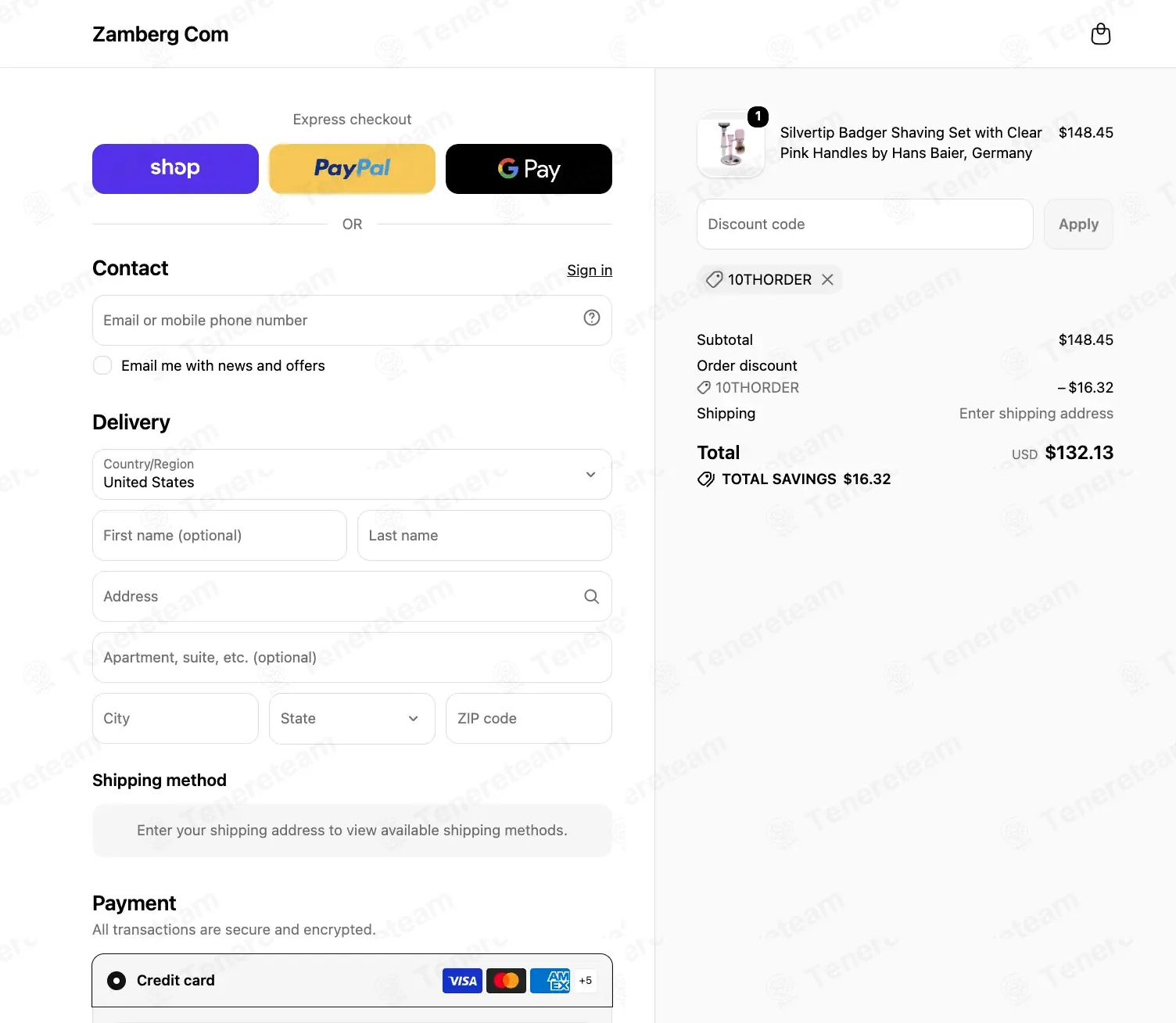 Zamberg coupon code re-checked and confirmed working at checkout