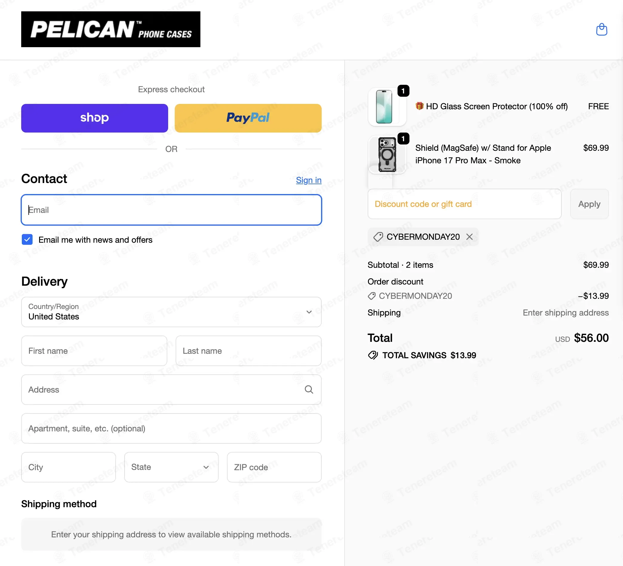 Pelican Phone Cases coupon code: 20% off with CYBERMONDAY20. Tested and valid as 1 month ago.
