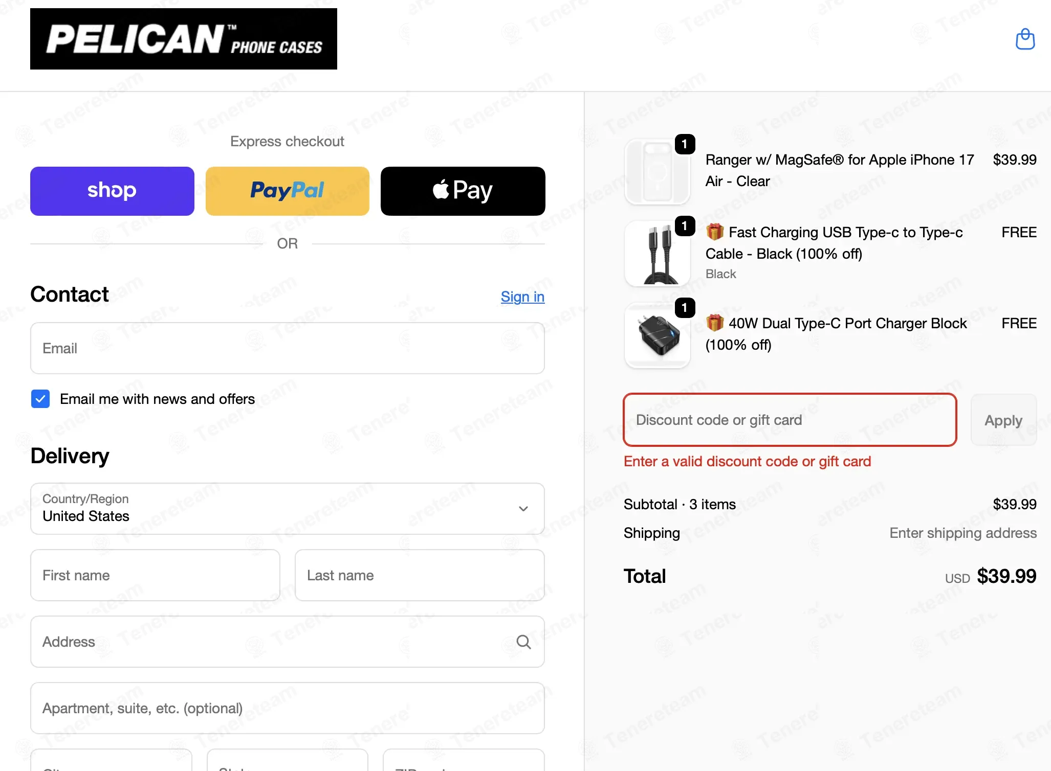 Pelican Phone Cases coupon code: 20% off with CYBERMONDAY20. Tested and valid as 1 month ago.