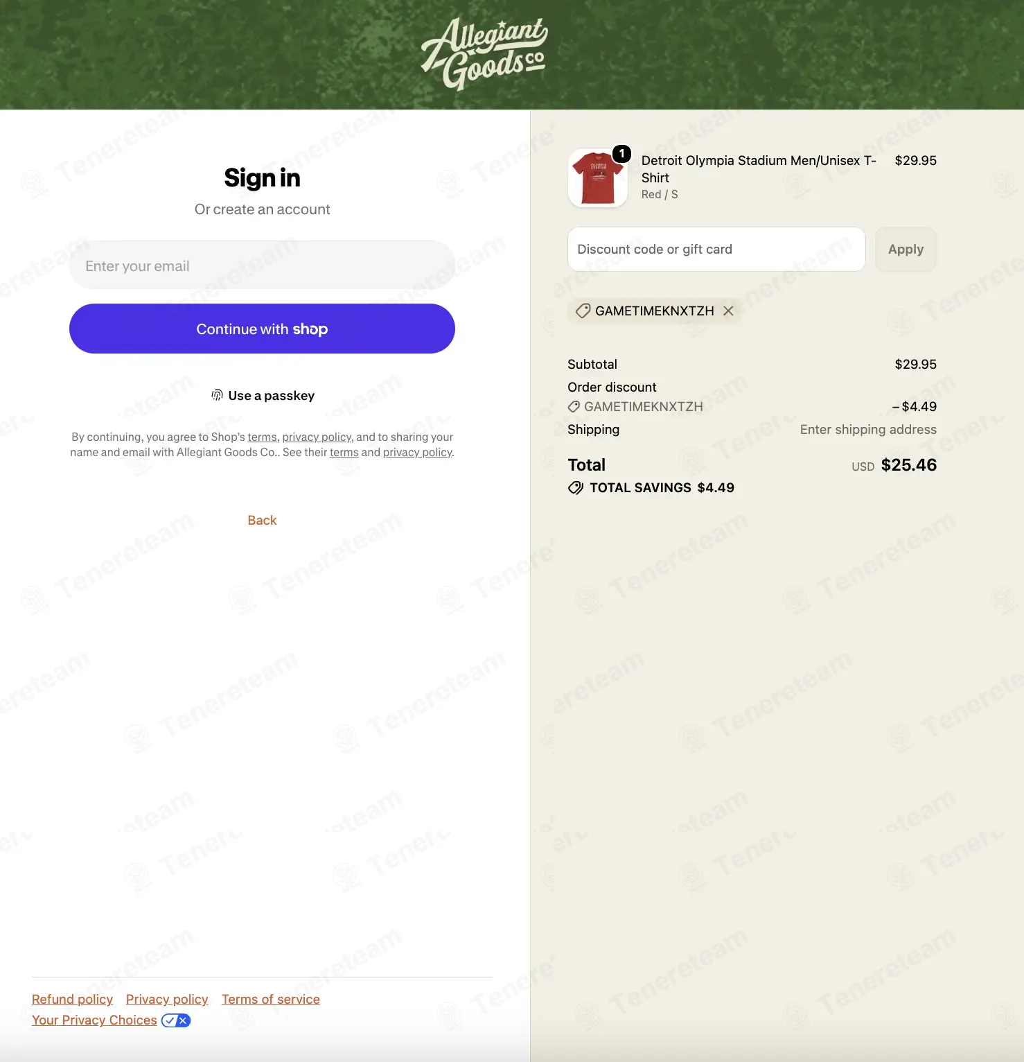 Allegiantgoods apply coupon code