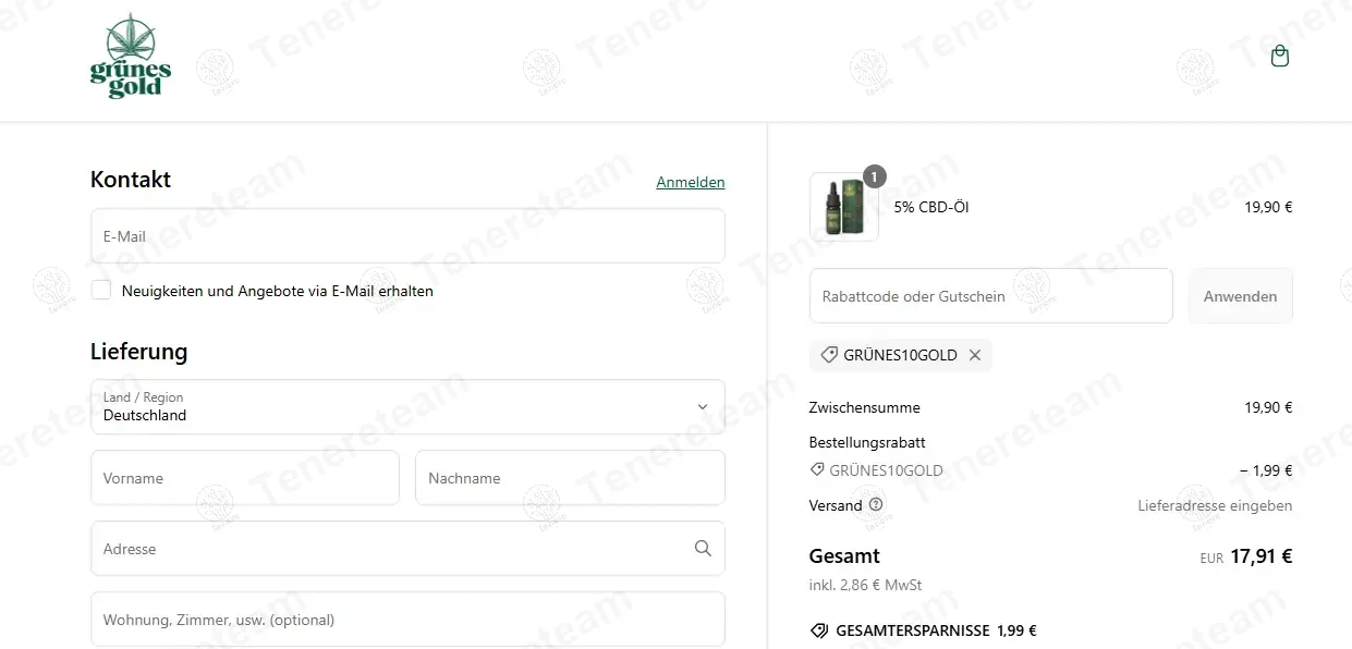 Gruenes Gold DE coupon code: 10% off with GRÜNES10GOLD. Tested and valid as 1 year ago.