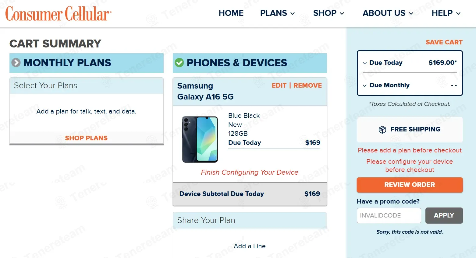 Consumer Cellular coupon code: 25% off with BOOMER25. Tested and valid as 1 month ago.