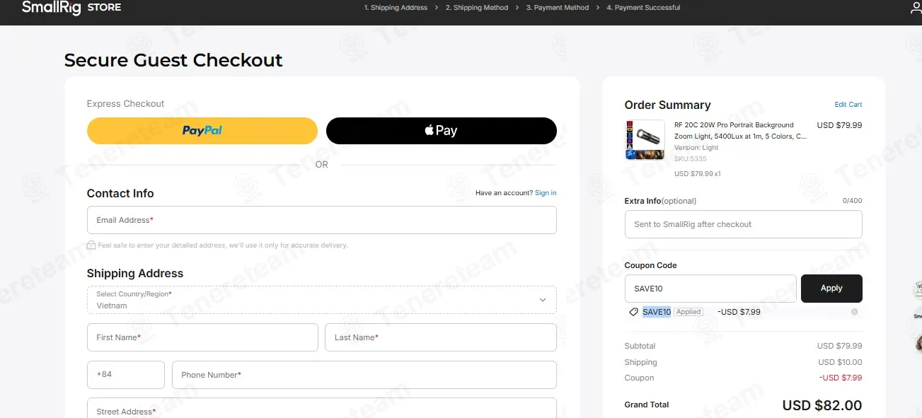 SmallRig DE coupon code: 10% off with SAVE10. Tested and valid as 2 weeks ago.