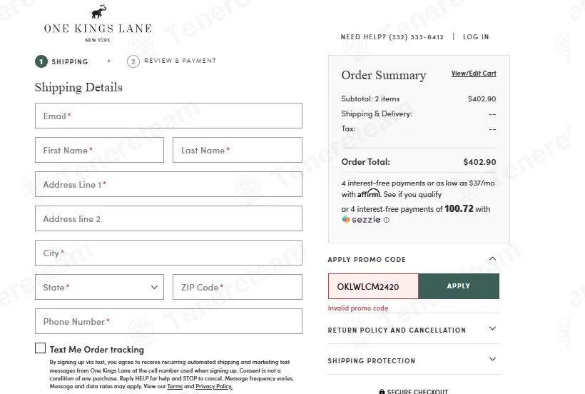 One Kings Lane coupon code: 20% off with OKLWLCM2420. Tested and valid as 1 week ago.