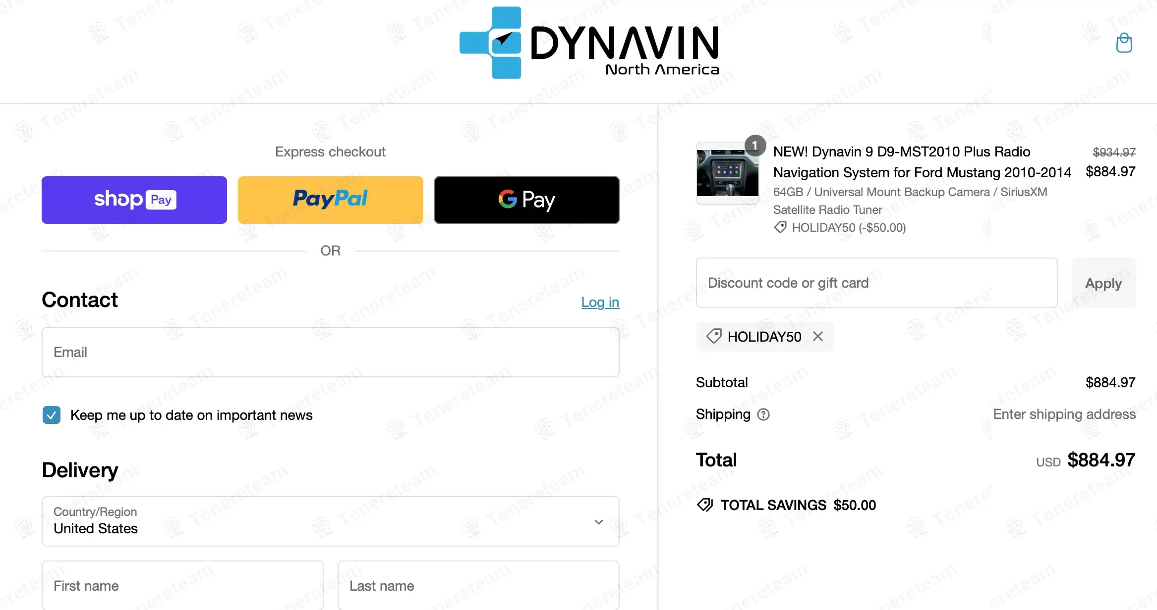 Dynavin North America coupon code: $50 off with HOLIDAY50. Tested and valid as 2 weeks ago.