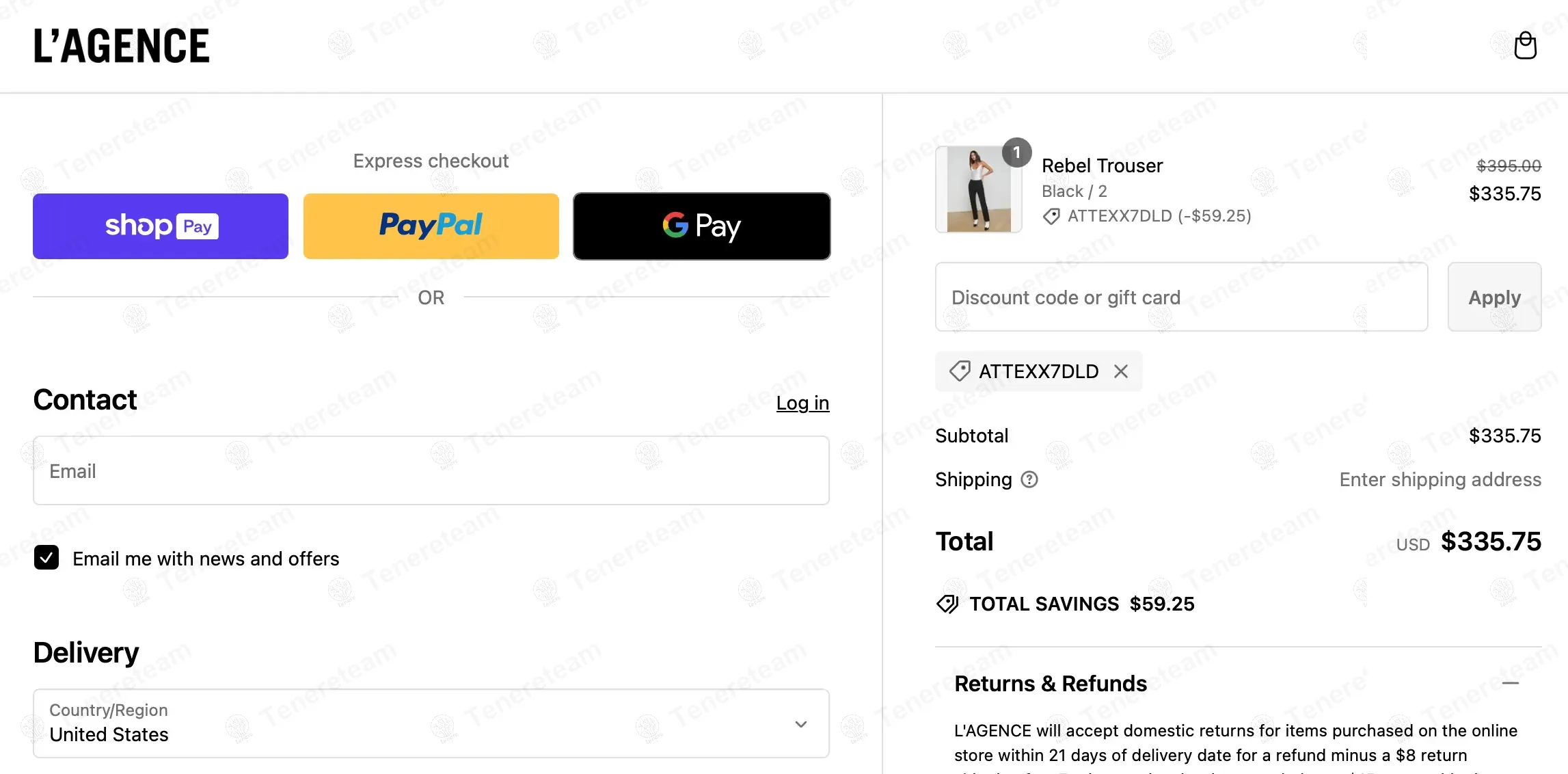La Gence Fashion coupon code: 15% off with ATTEXX7DLD. Tested and valid as 1 year ago.
