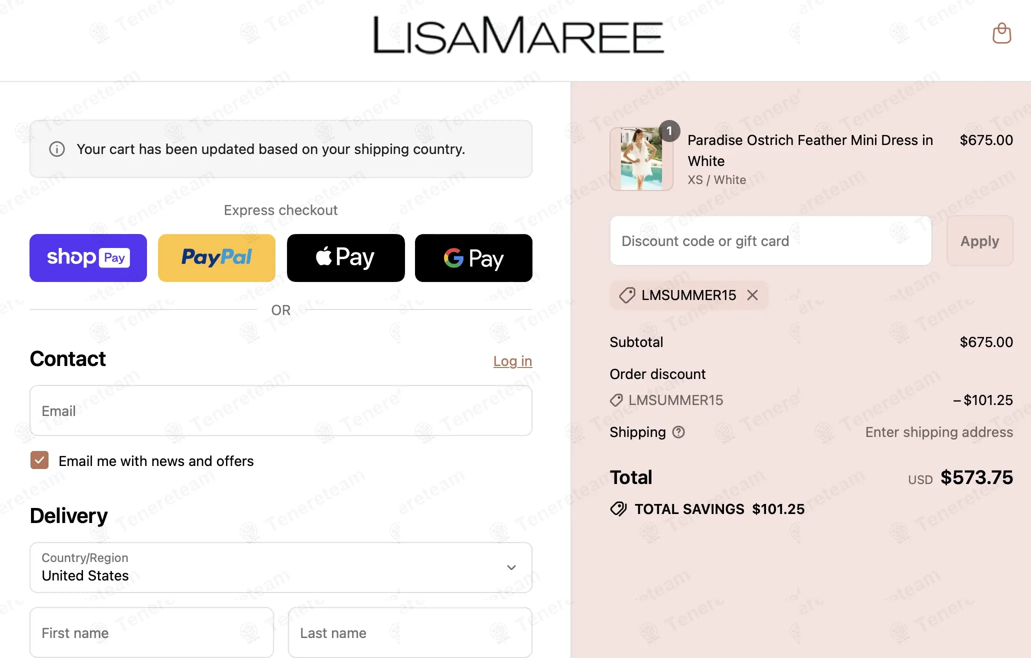 Lisa Maree coupon code: 15% off with LMSUMMER15. Tested and valid as 11 months ago.