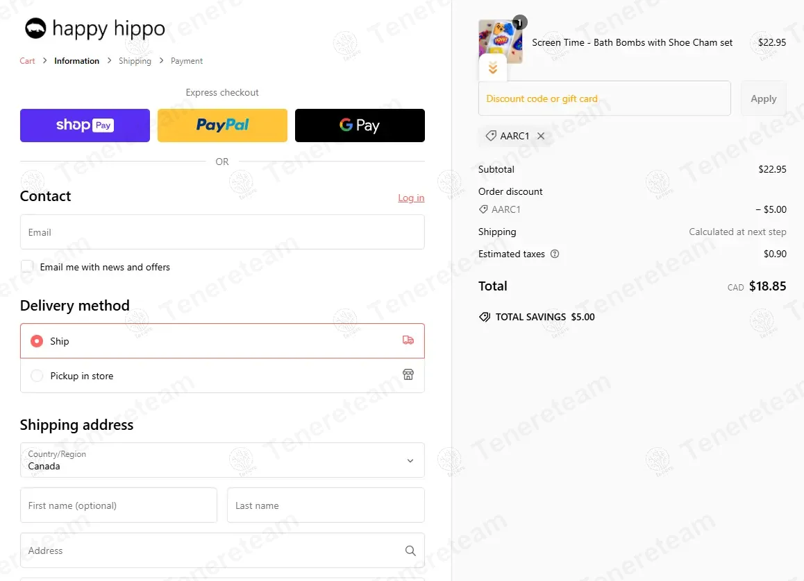 Happy Hippo Bath Co coupon code: $5 off with AARC1. Tested and valid as 8 months ago.