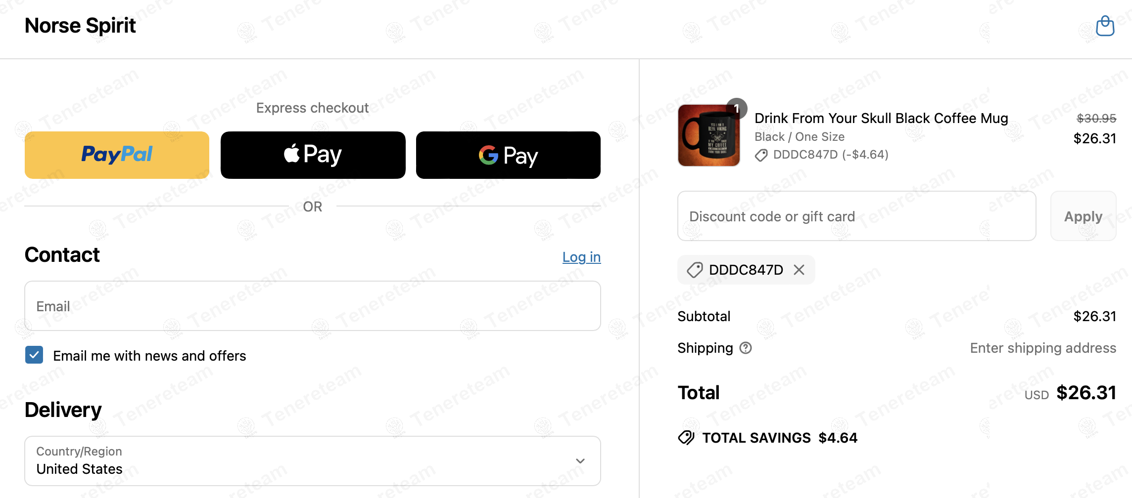 Norse Spirit coupon code: 15% off with DDDC847D. Tested and valid as 1 year ago.