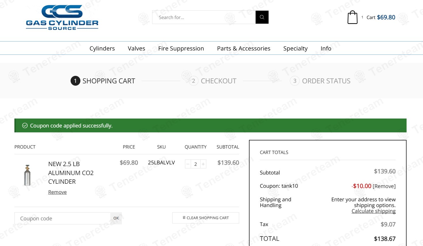 Gas Cylinder Source apply coupon code