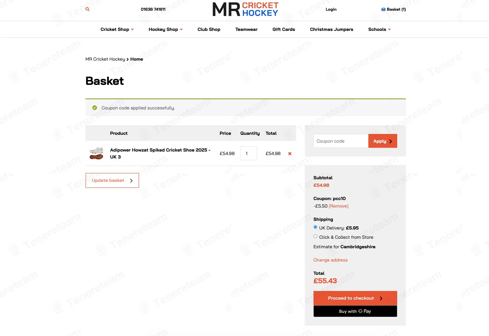 MR Cricket Hockey coupon code: 10% off with PCC10. Tested and valid as 9 months ago.
