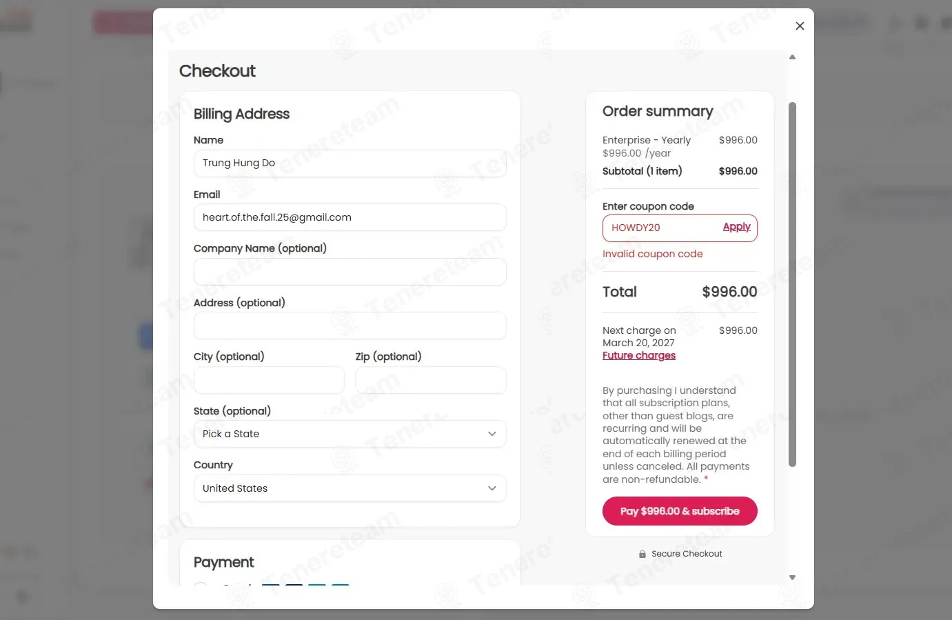 OneStream Live coupon code re-checked and confirmed working at checkout