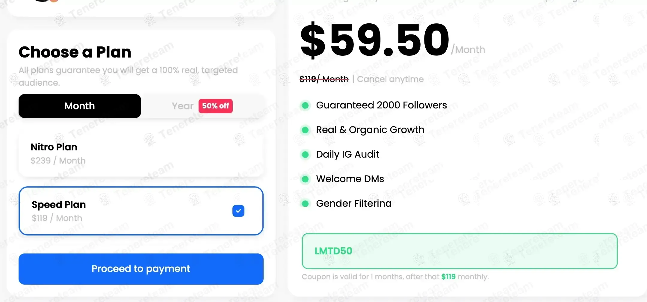 Nitreo coupon code: 50% off with LMTD50. Tested and valid as 2 months ago.