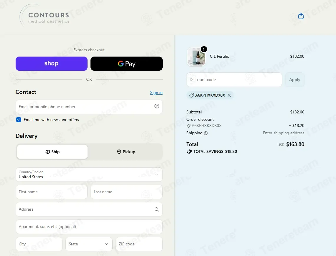 Contours Medical Aesthetics coupon code: 10% off with A6KPHXKXDX0X. Tested and valid as 1 week ago.