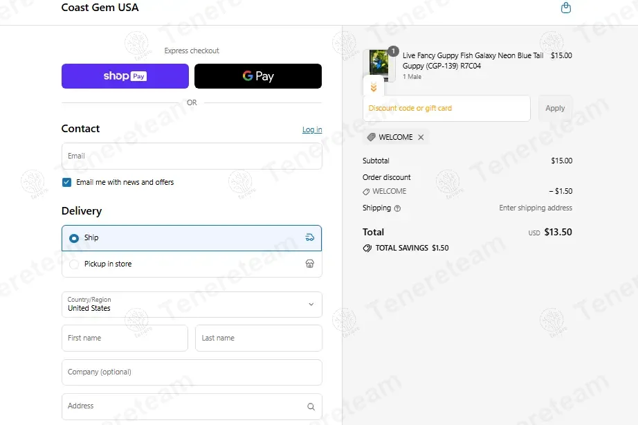 Coast Gem Usa coupon code: 10% off with WELCOME. Tested and valid as 8 months ago.