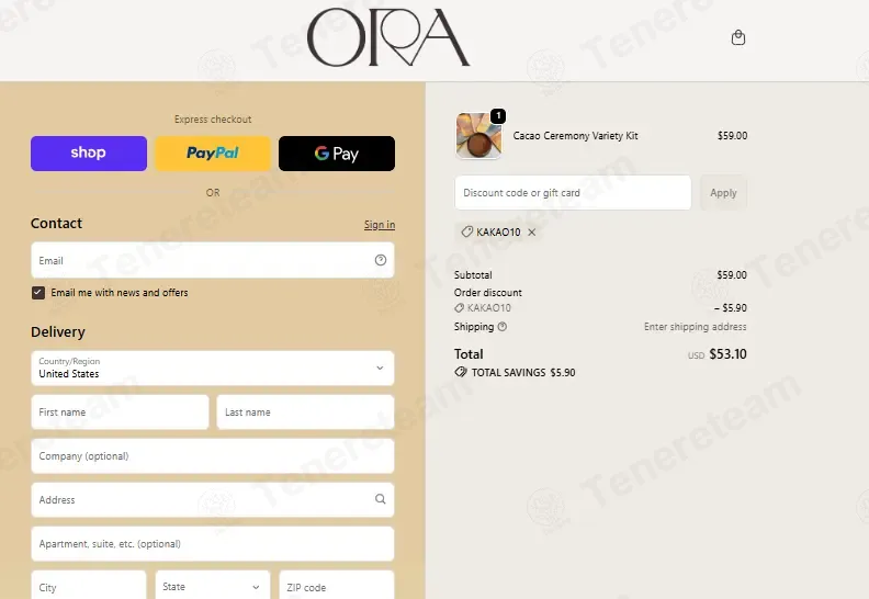 Ora Cacao coupon code: 10% off with KAKAO10. Tested and valid as 1 week ago.