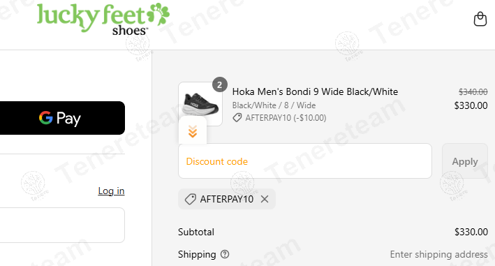 Lucky Feet Shoes coupon code: $10 off with AFTERPAY10. Tested and valid as 1 year ago.