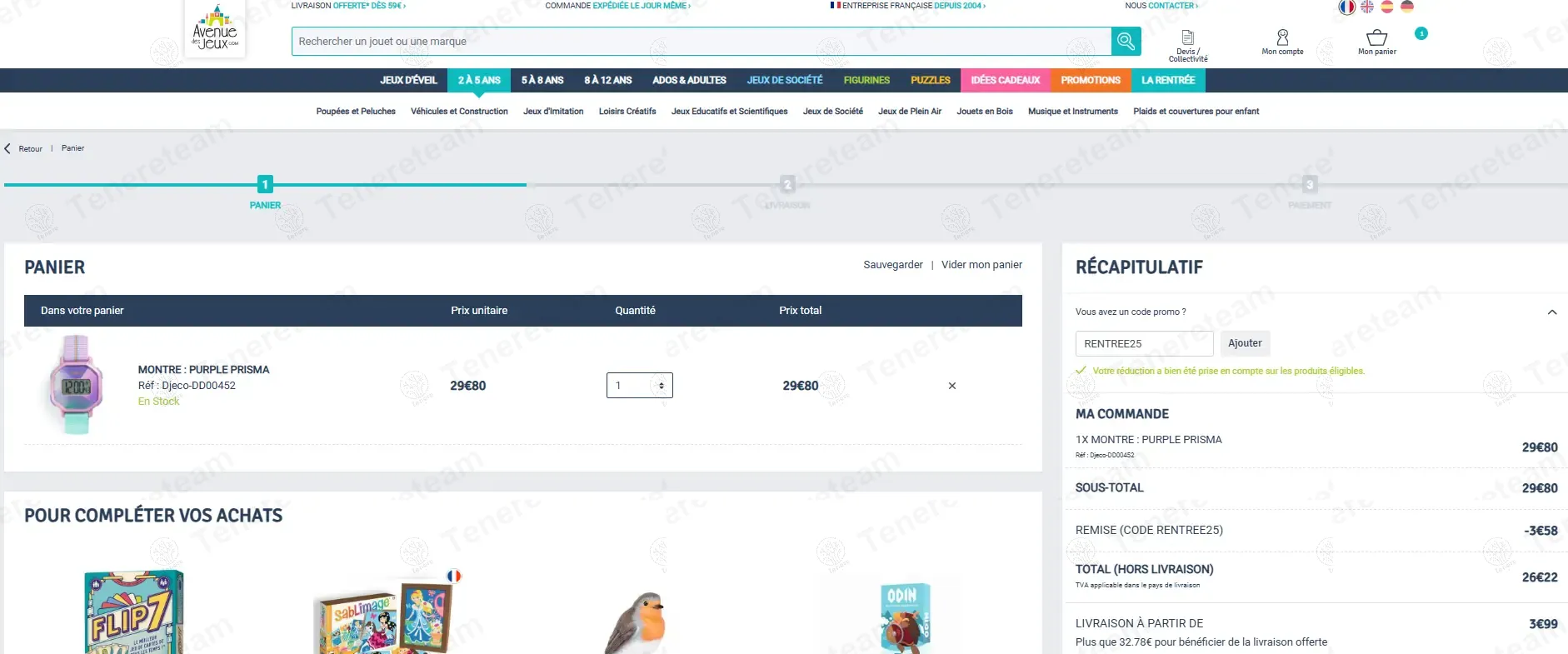 Avenuedesjeux coupon code: 12% off with RENTREE25. Tested and valid as 11 months ago.