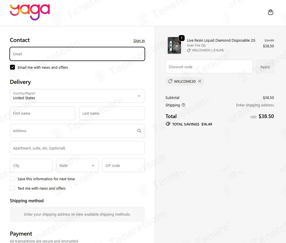 YAGA Farms coupon code: 30% off with WELCOME30. Tested and valid as 5 days ago.