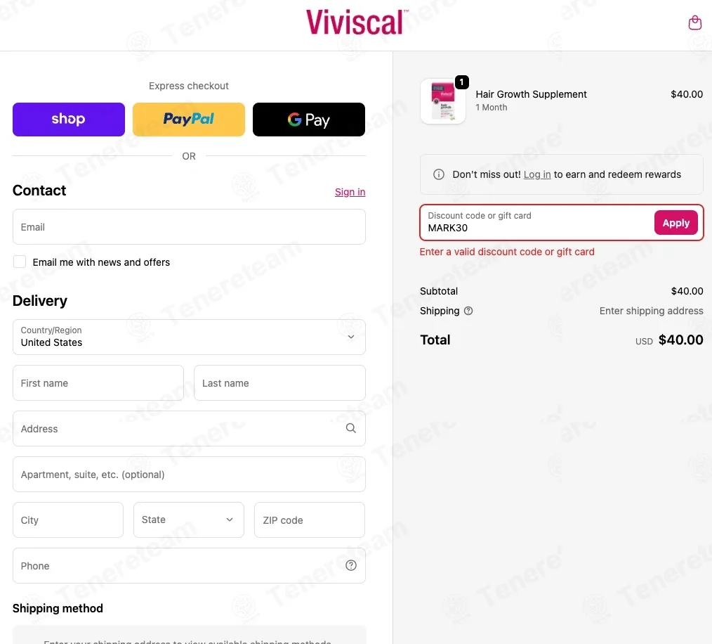 Viviscal coupon code: 30% off with MARK30. Tested and valid as 1 month ago.