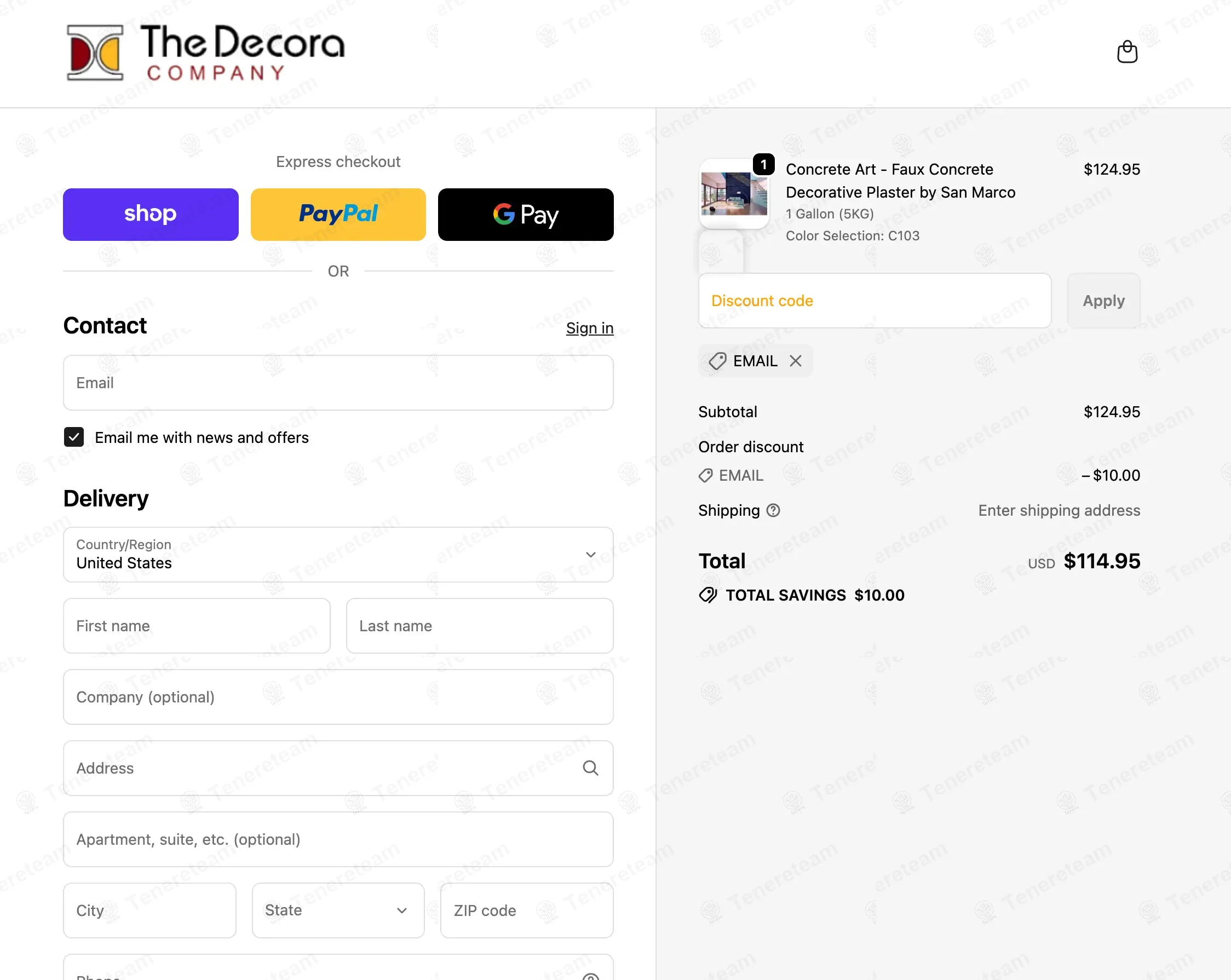 The Decora Company coupon code: $10 off with EMAIL. Tested and valid as 9 months ago.