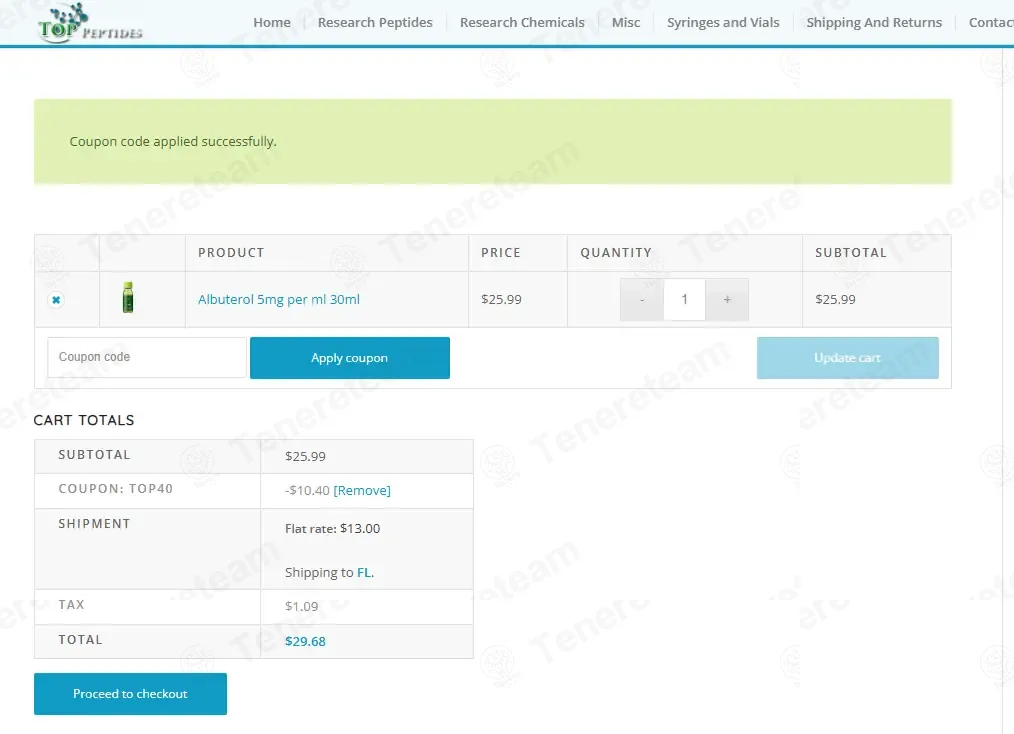 Top Peptides apply coupon code