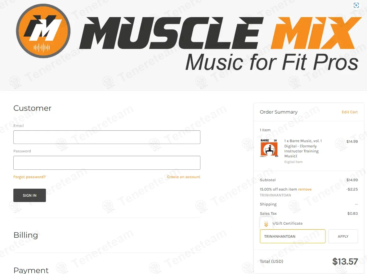 Muscle Mixes Music apply coupon code