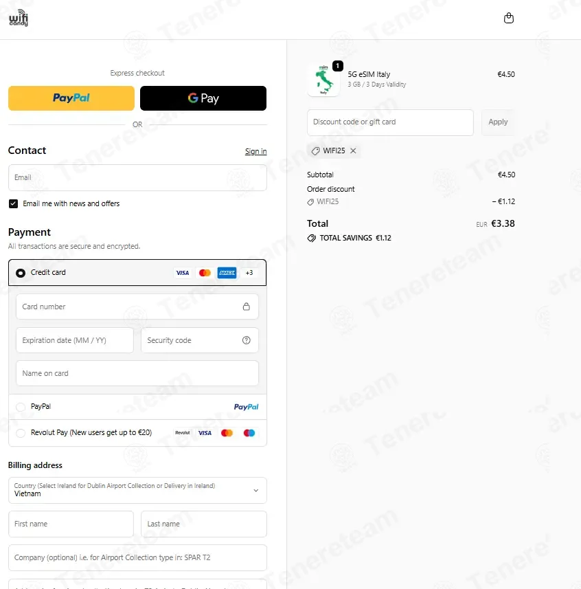 WiFi Candy coupon code: 25% off with WIFI25. Tested and valid as 1 month ago.