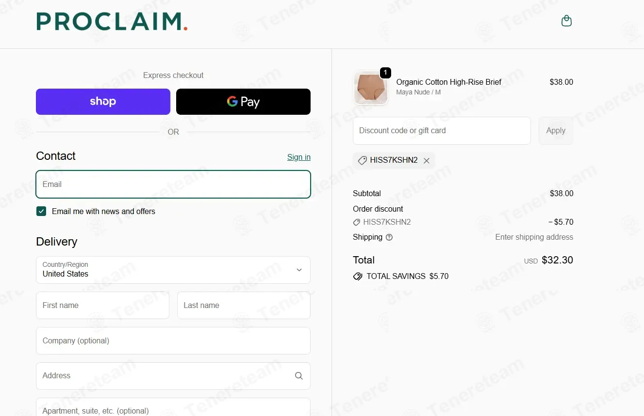 Wear Proclaim coupon code: 15% off with HISS7KSHN2. Tested and valid as 2 days ago.