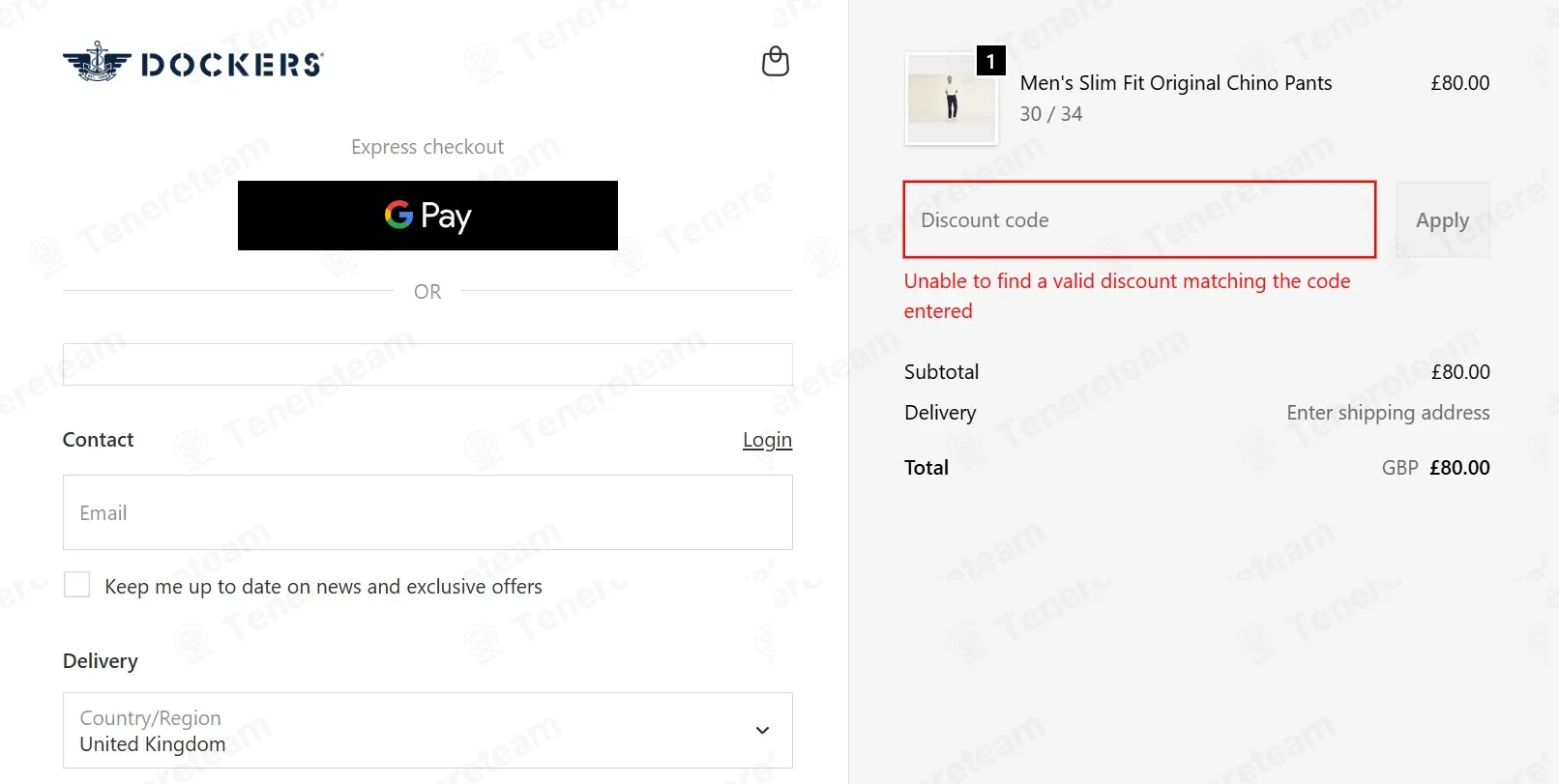 Dockers UK coupon code: 10% off with BACKTOWORK10. Tested and valid as 2 months ago.